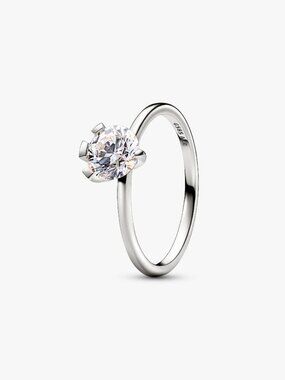 Pandora FINAL SALE - Nova 14k White Gold Lab-grown Diamond Ring